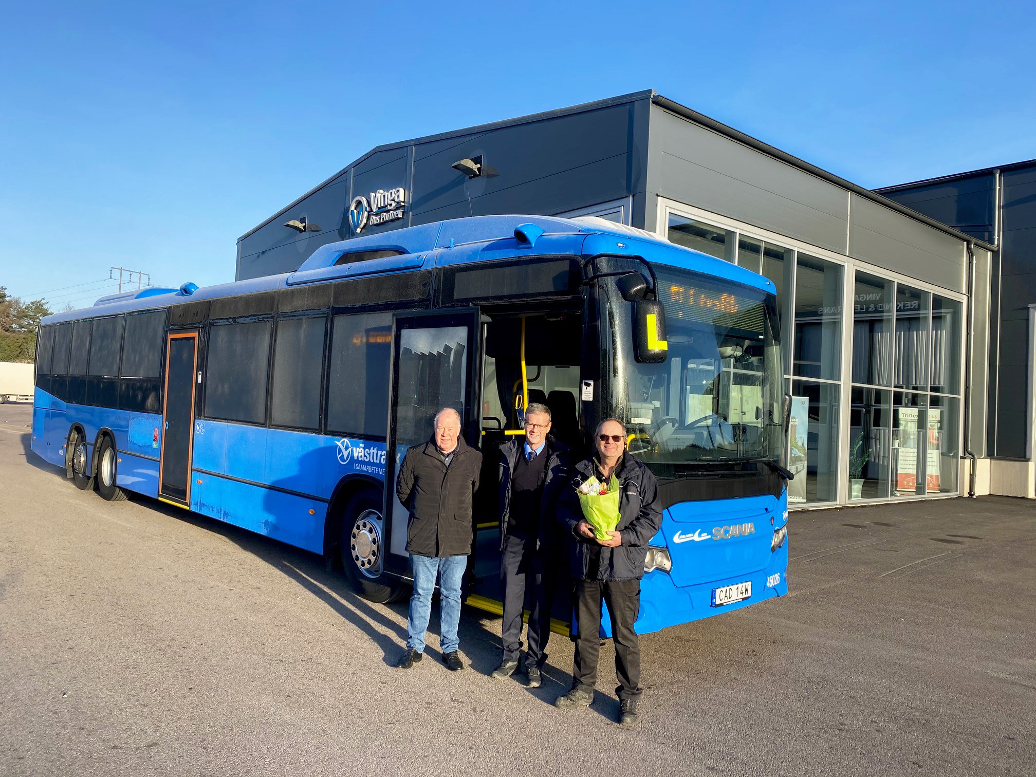 leverans av Scania till Jörlanda Buss 